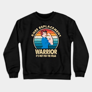 Knee Replacement Warrior Surgery Recovery Get Well Soon Crewneck Sweatshirt